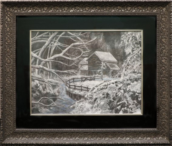 Image of Frozen Winter Mill by Janet Wozniak from Lexington